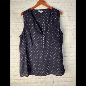 Q&A Sleeveless Blouse 1X 